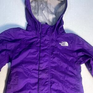 The North Face Rain Jacket Girls XS 6 PURPLE Dryvent Rain Jacket